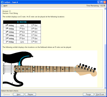 Answer screen